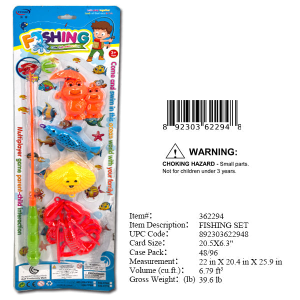 20.5 X 6.3" FISHING GAME PLAYSET