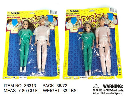 15X10" 11"DOCTOR & NURSE PLAYSET