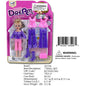 10.4X7"GIRL DOLL+ BEAUTY &  DRESS SET