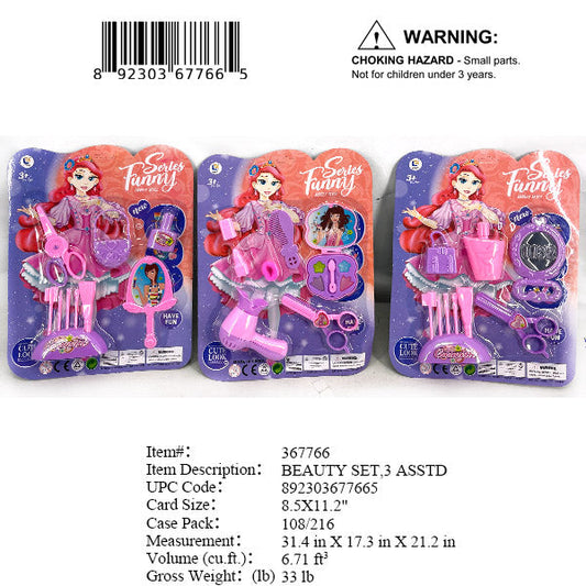 8.5X11.2"GIRL BEAUTY PLAY SET