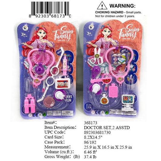8.2X14.5"GIRLS DOCTOR PLAY SET