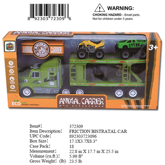 17.1X3.7X8.3"F/P ANIMAL CARRIER TRUCK