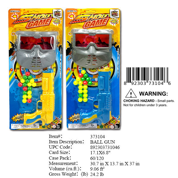 17.17X6.89"BALL GUN+MASK SET