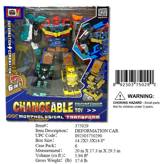 14.2X5.3X14.8"CHANGEABLE ROBOT