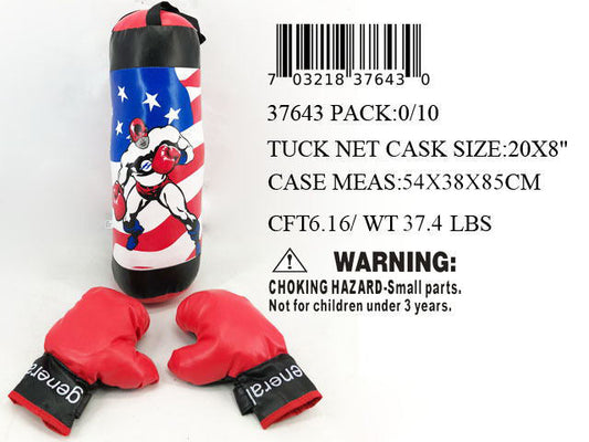 20"3PC BOXING SET USA BOXER HERO