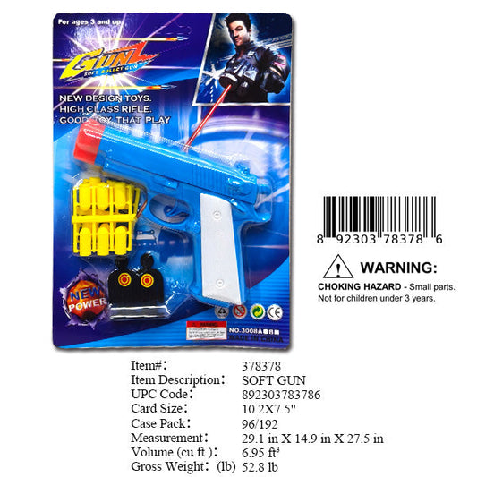 10.2X7.5"SOFT DART TOY GUN SET