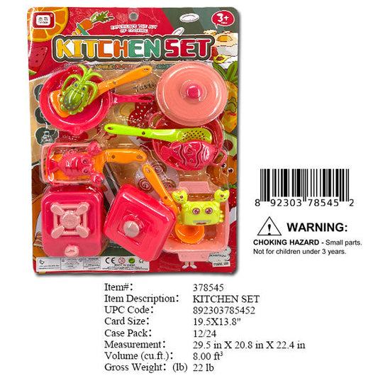 19.5X13.8"KITCHEN COOKING PLAYSET