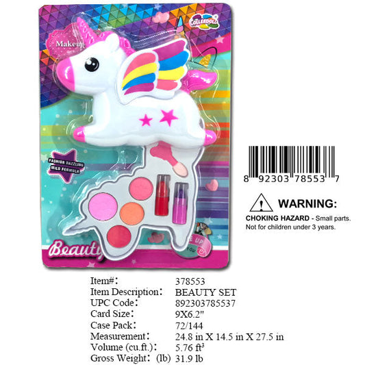 9X6.2"UNICORN MAKE UP SET