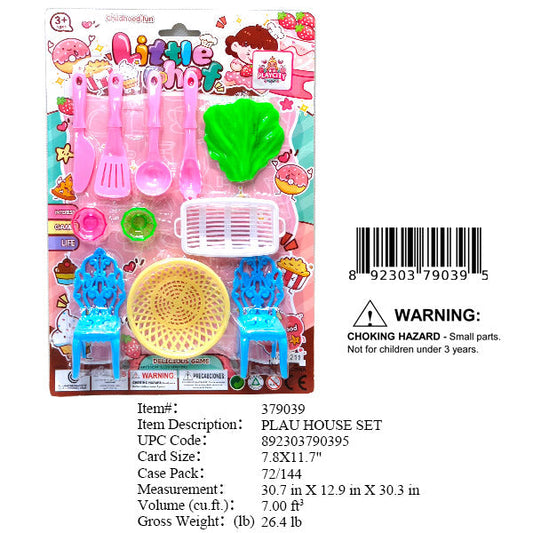 7.8X11.7"KITCHEN COOKING PLAY SET