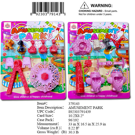 10.2X8.2"AMUSEMENT PARK PLAY SET