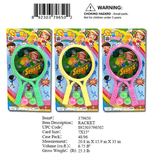 7X15"2 RACKET & 3 BALL, SET