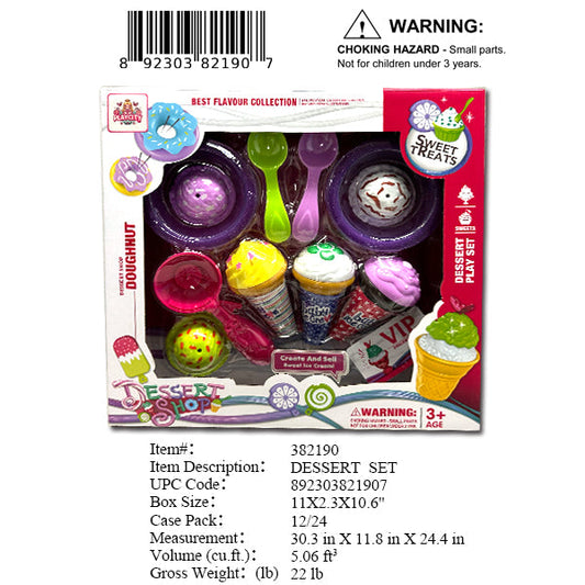 11X2.3X10.6"PLAY DESSERT ICECREAM SET