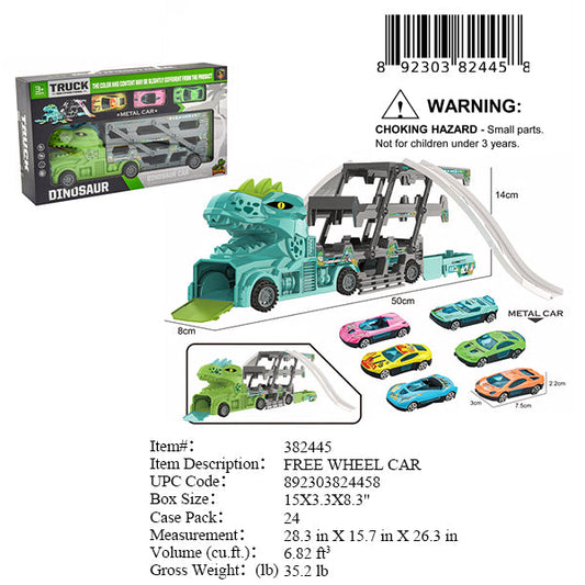 15X3.3X8.3"DINO TRUCK CARS CARRIER