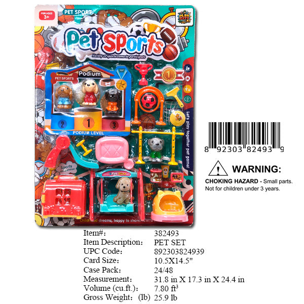 10.5X14.5"MINI PET PLAY SET