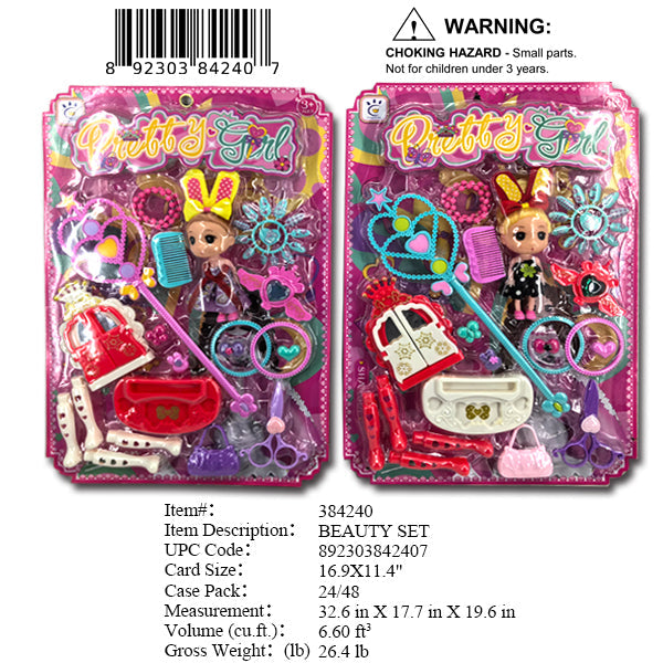 16.9X11.4"PRETTY GIRLBEAUTY SET