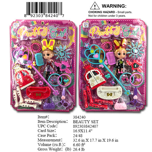16.9X11.4"PRETTY GIRLBEAUTY SET