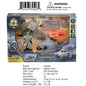 11.2X2.4X7.9"ACTION FIG MILITARY PLAY SET
