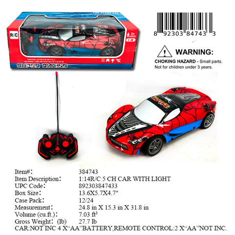 13.6X5.7X4.7"B/O R/C SPEED RACE CAR