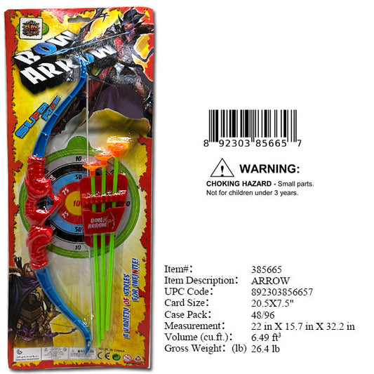 20.5X7.5"BOW & ARROW PLAY SET