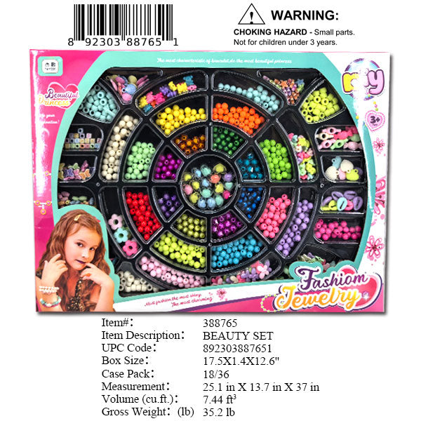 17.5X1.4X12.6"DIY BEADS JEWELRY SET WBX