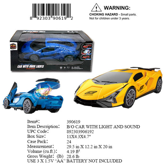 11X4.3X4.7"B/O IC BUMPNGO SPORT CAR