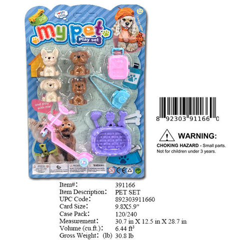 9.8X5.90"MY MINI PET PLAY SET