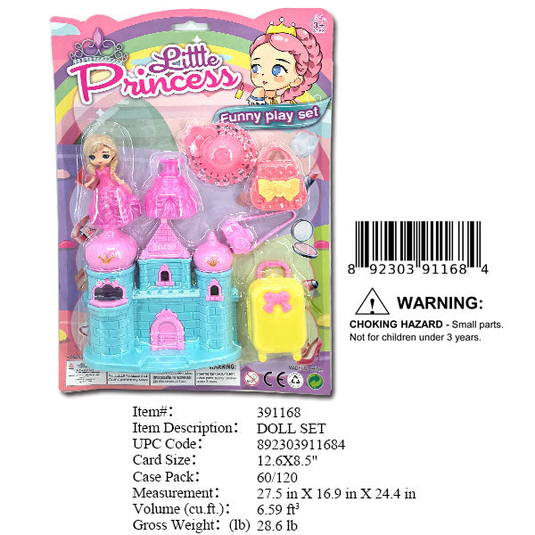 12.6X8.5"LITTLE PRINCESS PLAY SET