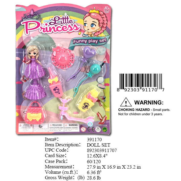 12.6X8.4"LITTLE PRINCESS PLAY SET