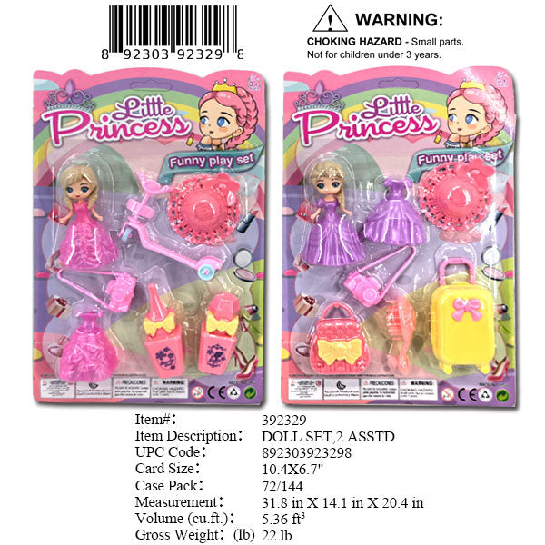 10.4X6.7"LITTLE PRINCESS PLAYSET