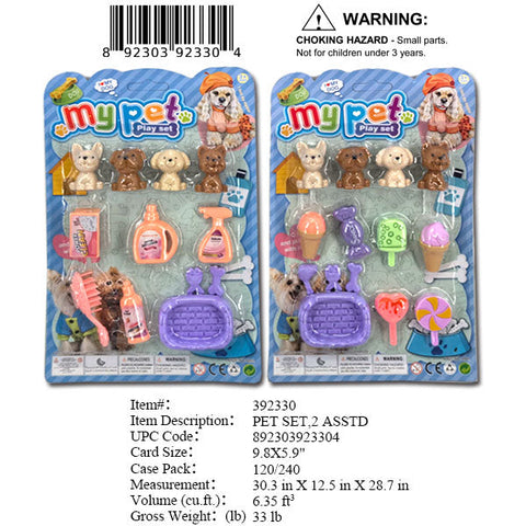 9.8X5.9"MY MINI PET PLAY SET