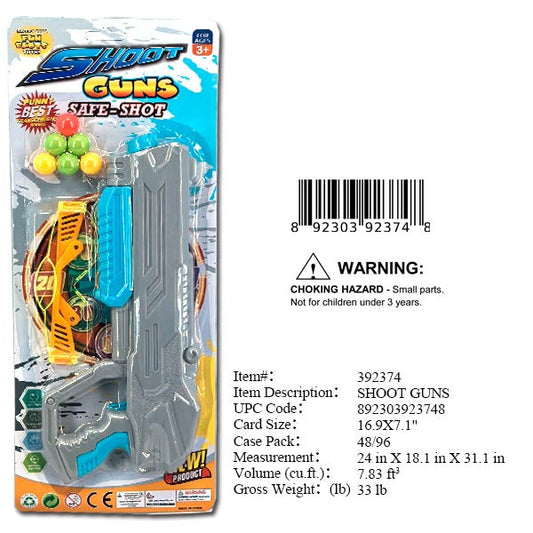 16.9X7.1"SHOOT BALL GUN SET
