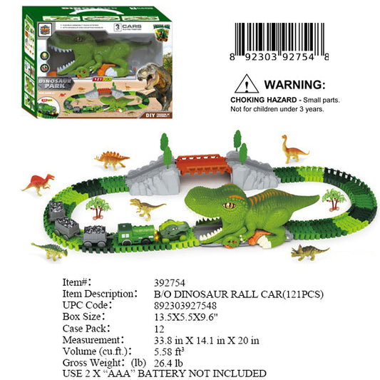 13.5X5.5X9.6"B/O DINOSAUR TRACK SET