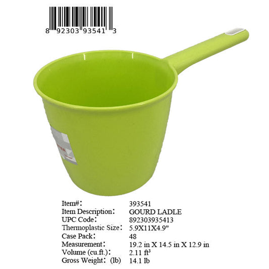 5.9X11X4.9"PLASTIC GROUD LADLE