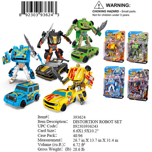 6.6X10.2"CAR ROBOT ACTION FIGURE
