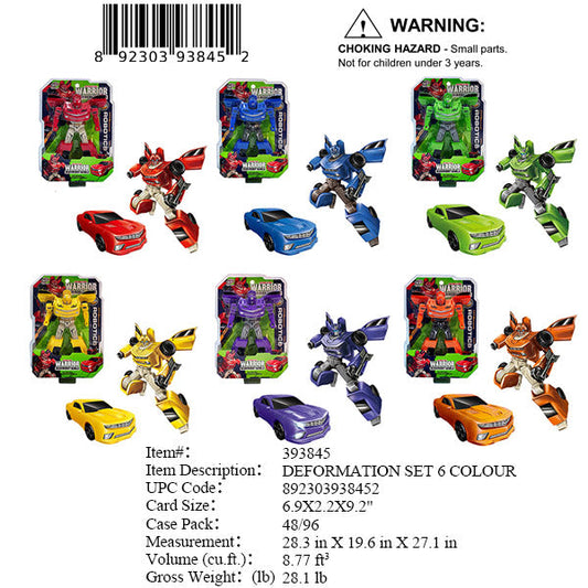 6.9X9.2"CAR ROBOT 6 ASST COL