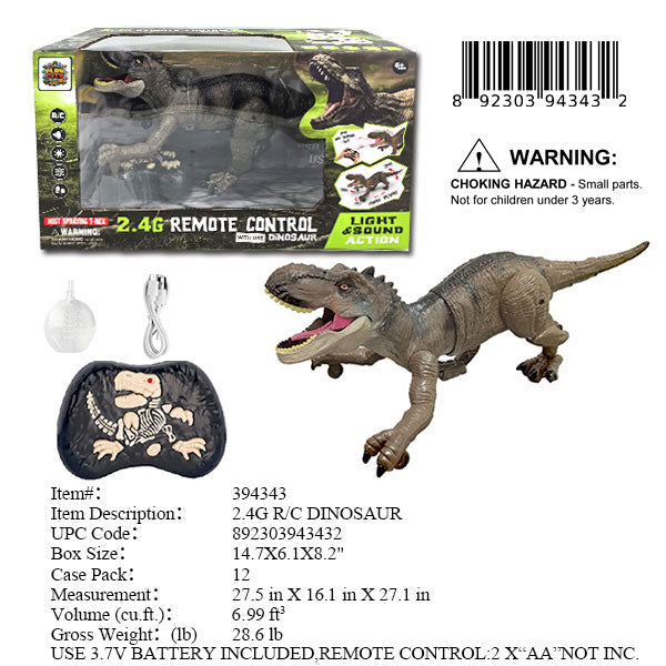 14.7X6.1X8.2"B/O 2.4G R/C IC DIONSAUR WBX