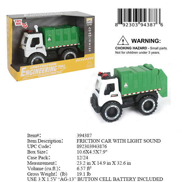 10.6X4.5X7.9"IC CITY DUMP TRUCK OTBX