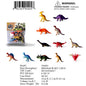 6.3X7.9"MIX ASST DINOSAUR FIGURES SET