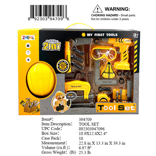 18.9X12.6X2.4"21IN CONSTRUCTION TOOLS SET