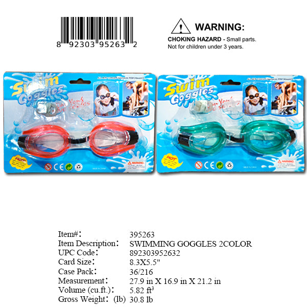 8.3X5.5"KIDS SWIM GOGGLES