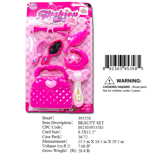 8.5X15.2"FASHION BEAUTY PLAY SET