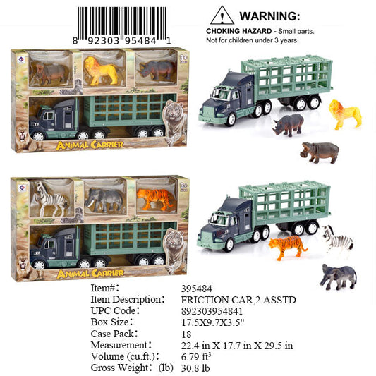 17.5X9.7X3.5"F/P ANIMALS CARRIER TRUCK SET