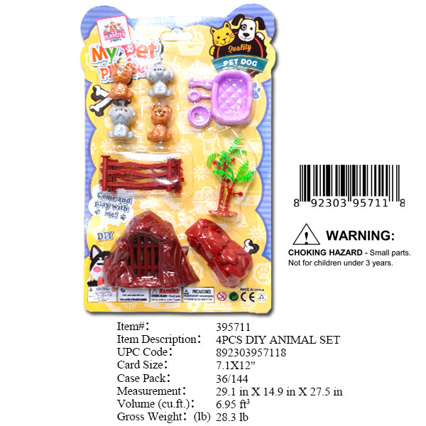 7.1X12"MY MINI PET PLAY SET