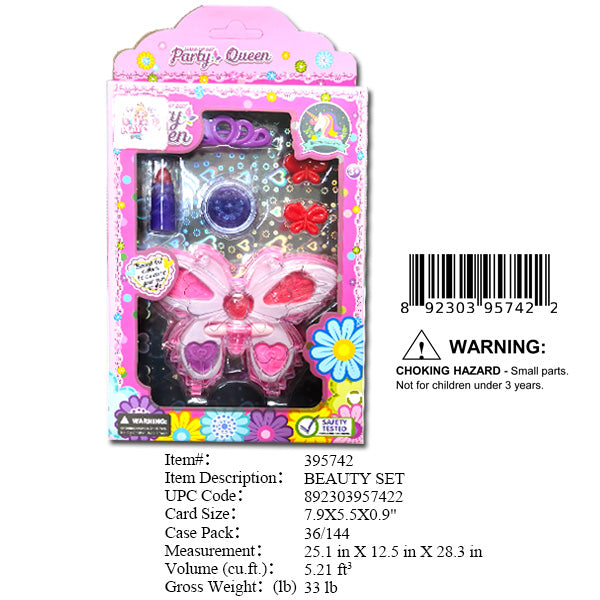 7.9X5.5X0.9"BEAUTY MAKE UP SET