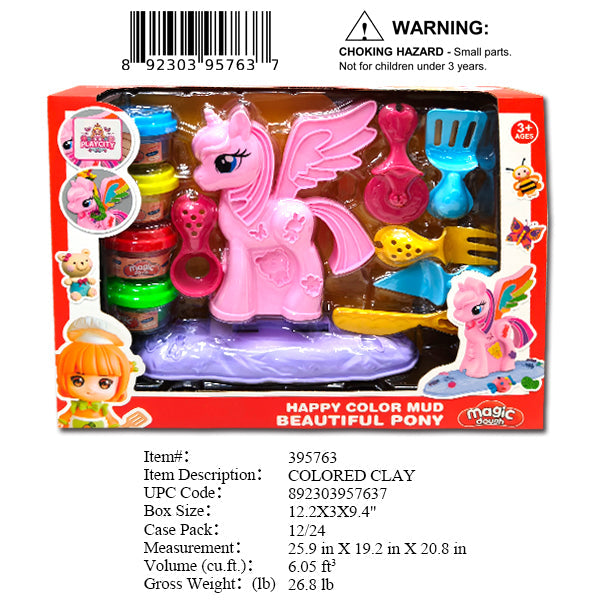 12.2X3X9.4"PONY COLOR CLAY MODELING SET