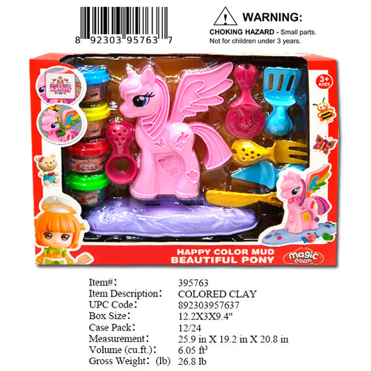 12.2X3X9.4"PONY COLOR CLAY MODELING SET