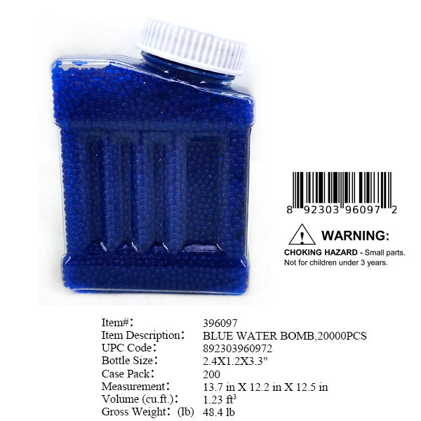 20000PC BLUE WATER GEL AMMO