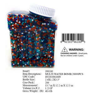 20000PC MULTI COLOR WATER GEL AMMO