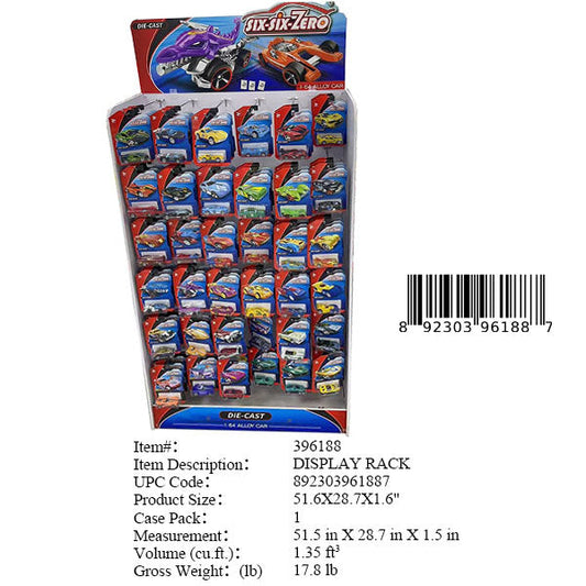 51.6X28.7X1.6"DIE CAST CAR DISPLAY RACK