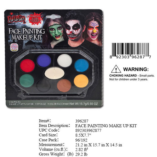 8.5X7.7"HALLOWEEN FACE PAINT MAJKE UP KIT